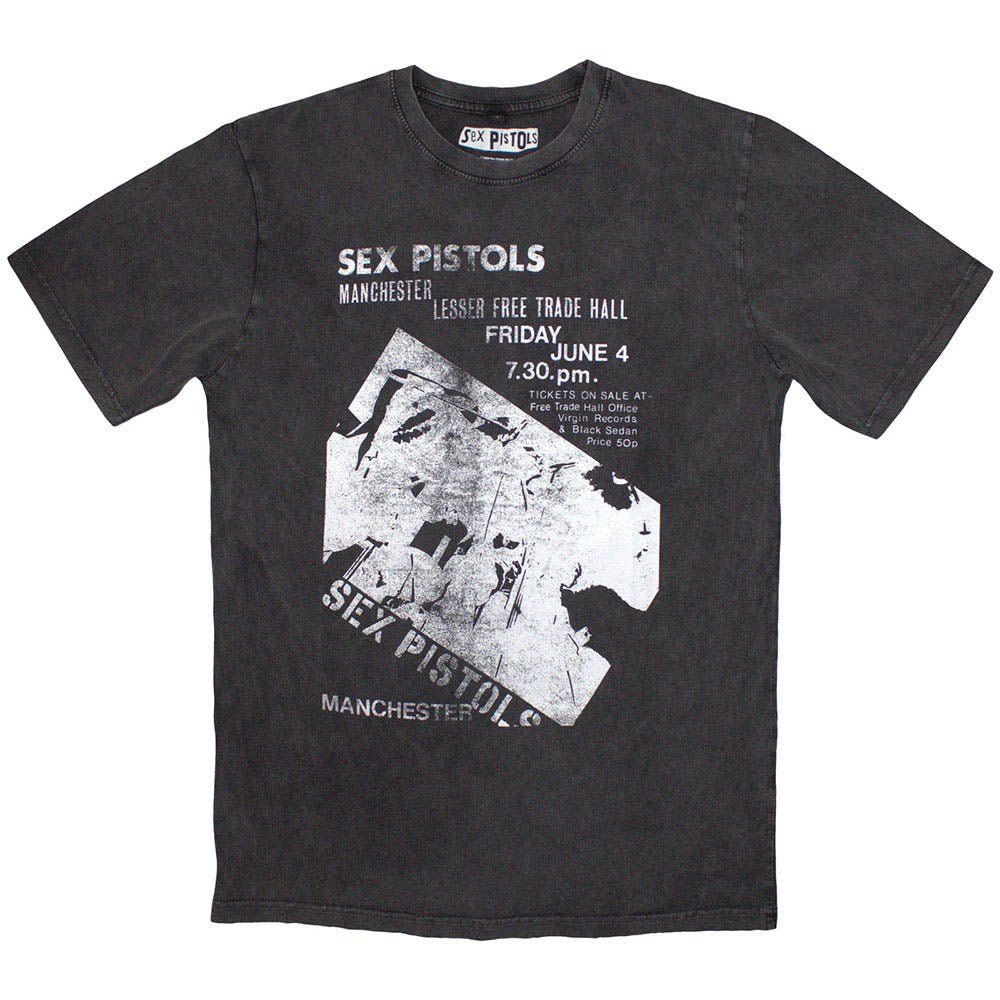 SEX PISTOLS セックスピストルズ - Manchester Flyer / Stone Wash / Tシャツ / メンズ - PGS